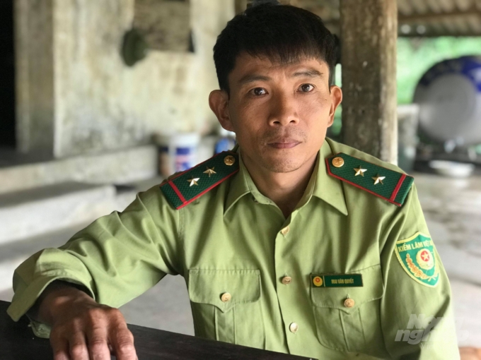 Trạm trưởng Mai Văn Quyết cho rằng, chế độ lương của cán bộ bảo vệ rừng ở VQG Vũ Quang chưa tương xứng với đặc thù công việc.