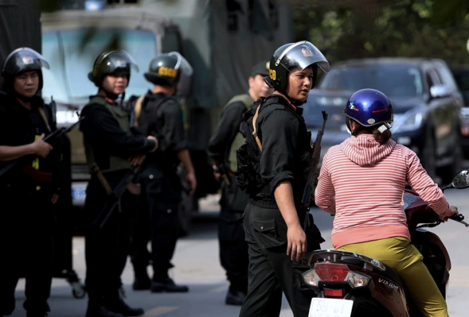 Lực lượng chức năng tổ chức vây bắt Tuấn 