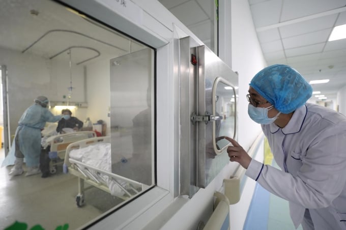 Phòng cách ly tại bệnh viện Kim Ngân Đàm ở Vũ Hán. Ảnh: Reuters.