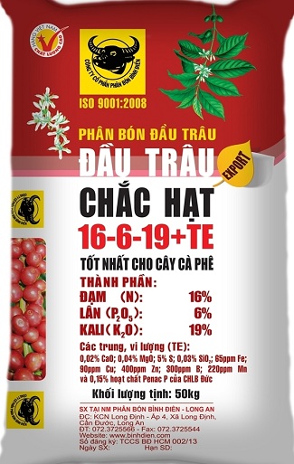 Phân bón Đầu Trâu chuyên cho cây cà phê 