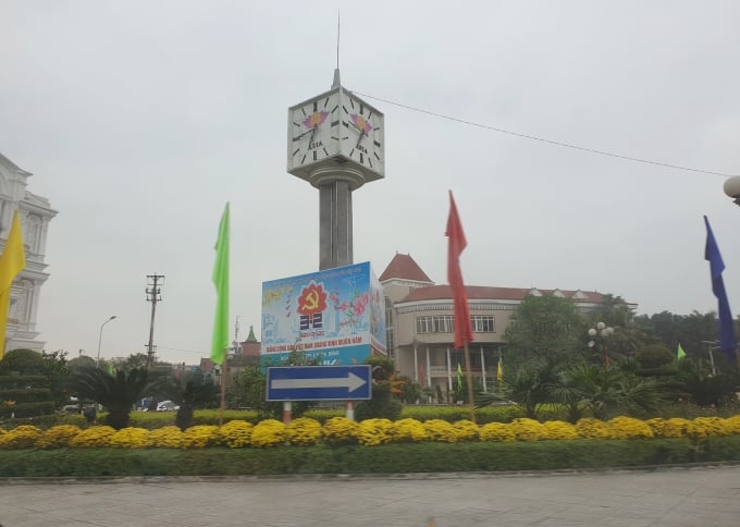 Vị trí xây dựng tượng đài gần vòng xuyến giao nhau giữa 5 con đường lớn ở trung tâm TP Vinh.