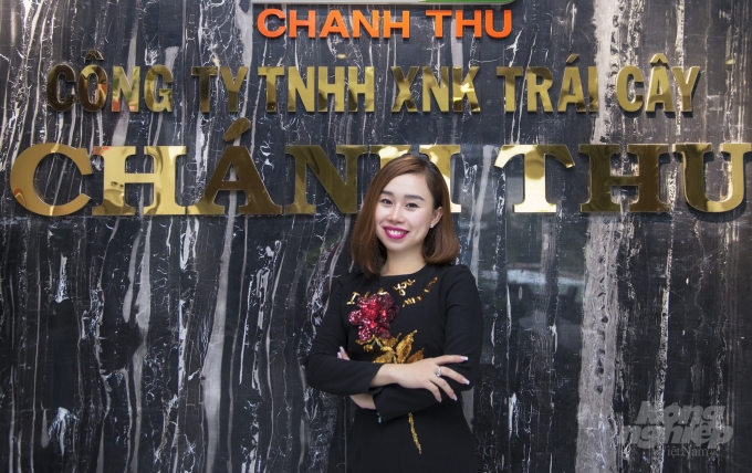 Bà Ngô Tường Vy - PGĐ Công ty TNHH XNK trái cây Chánh Thu. Ảnh: Trần Cao.