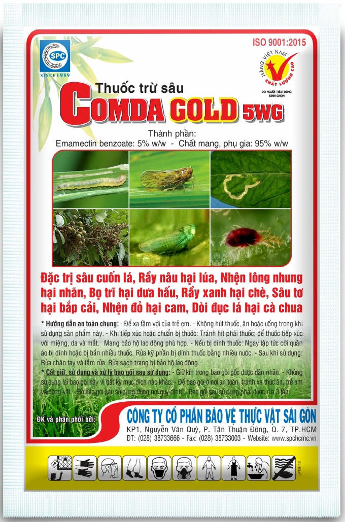 Thuốc trừ sâu Comda Gold 5WG của Cty BVTV Sài Gòn - SPC