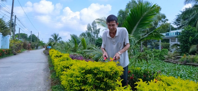 Diện mạo nông thôn huyện Phước Long thông thoáng, xanh - sạch - đẹp. Ảnh Trọng Linh.