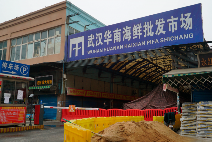 Chợ hải sản Vũ Hán, được cho là nơi Covid-19 bùng phát đầu tiên. Ảnh: New York Post.