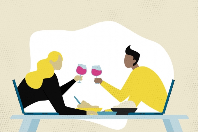 Bữa tối ảo có thể là giải pháp giúp mọi người gần nhau hơn. Ảnh minh họa: iStock.