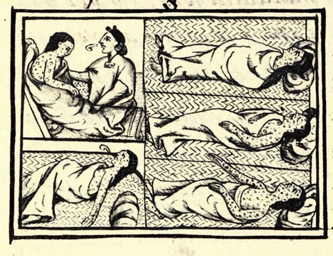 Hình ảnh minh họa nạn nhân trong dịch bệnh Cocoliztli thế kỷ 16. Ảnh: Wikipedia.
