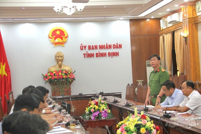 Phó Giám đốc Công an tỉnh Bình Định, Đại tá Phan Công Bình, cho rằng cơ quan quản lý phải có trách nhiệm không để xây dựng xong mới vào cuộc cưỡng chế, giảm được cưỡng chế càng nhiều thì càng tốt. Ảnh: Vũ Đình Thung.