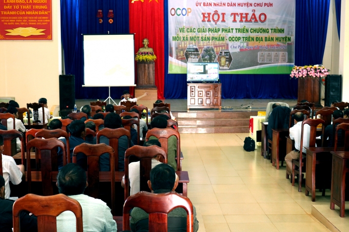 Hội thảo về các giải pháp phát triển chương trình OCOP trên địa bàn huyện Chư Pưh