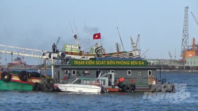 Tại các khu vực neo đậu tàu cá trên địa bàn tỉnh BR-VT đều có Cảnh sát biển tuần tra kiểm soát. Ảnh: MV.