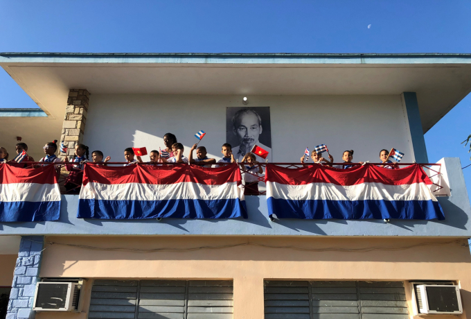 Một ngôi trường ở Cuba mang tên Hồ Chí Minh.