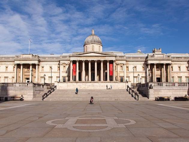 Quảng trường Trafalgar ở London (Anh) vắng bóng người do lệnh cấm ra khỏi nhà của Chính phủ.