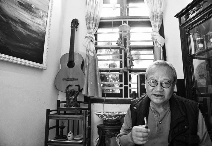 Nghệ sĩ Nhân dân Đào Trọng Khánh đang nghỉ hưu ở quê nhà Hải Phòng. Ảnh: NVCC.