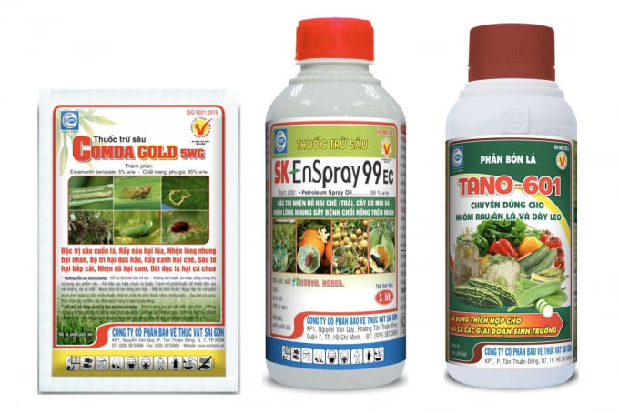 Các sản phẩm của SPC phòng trừ hữu hiệu các loại bệnh trên cây trồng và không độc hại. Ảnh: Minh Tuyên.