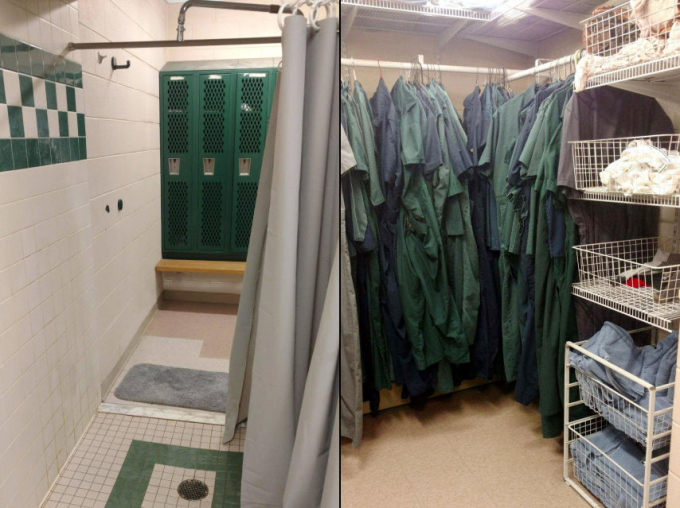 Người ra vào trang trại của Đại học bang Michigan phải tắm và thay đồ nhiều lần mỗi ngày. Ảnh: WSJ.