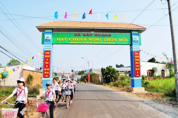 Những tuyến đường NTM nâng cao của xã Bảo Quang rộng thênh thang sạch láng. Ảnh: Minh Vương