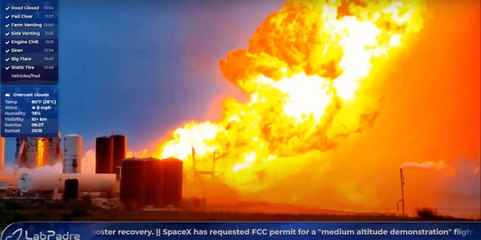 Nguyên mẫu tàu vũ trụ Starship mới nhất của SpaceX phát nổ trong buổi thử nghiệm hôm 30/5 (giờ Hà Nội) ở cơ sở phía nam Texas. Ảnh: YouTube.