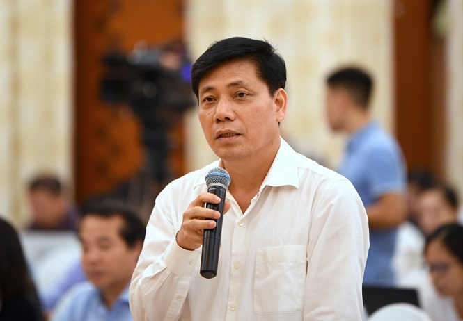 Thứ trưởng GTVT Nguyễn Ngọc Đông. Ảnh: Tùng Đinh.