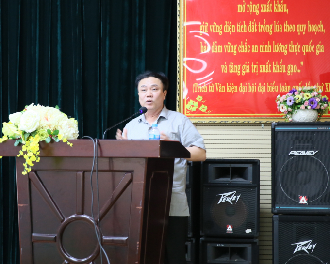 Cục trưởng Cục Kinh tế Hợp tác và Phát triển nông thôn Lê Đức Thịnh: 'Kết quả dạy nghề đạt được ngày càng nâng cao hơn, nhưng vẫn còn nhiều tồn tại, hạn chế'. Ảnh: Hồng Thủy.