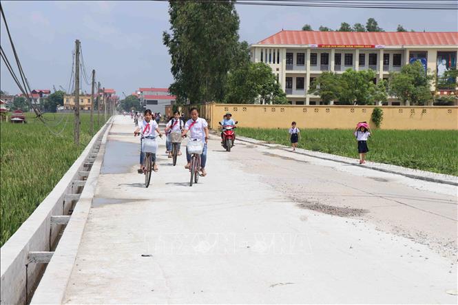 Đường giao thông tại xã Đình Tổ, huyện Thuận Thành (Bắc Ninh).