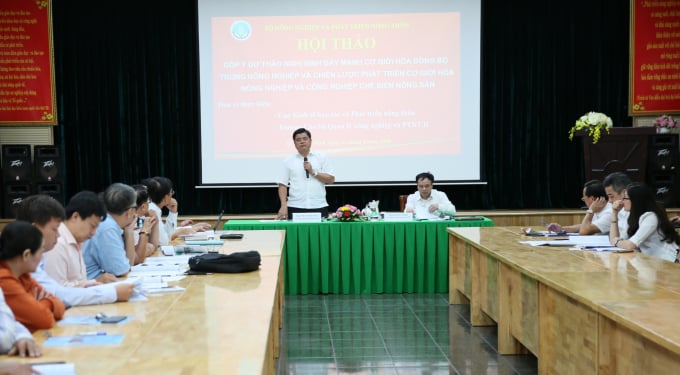 Thứ trưởng Bộ NN-PTNT Trần Thanh Nam phát biểu tại hội thảo. Ảnh: Hồng Thủy.