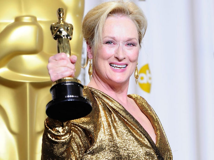 Meryl Streep nhận giải Oscar lần thứ 3.