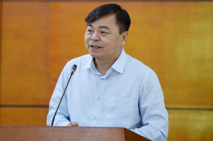 Thứ trưởng Bộ NN-PTNT Nguyễn Hoàng Hiệp phát biểu tại hội nghị. Ảnh: Tùng Đinh