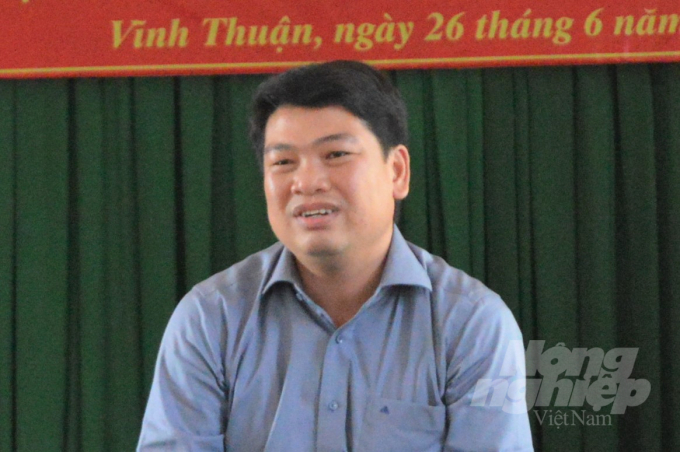 Ông Lê Trung Hồ, Bí thư Huyện ủy Vĩnh Thuận