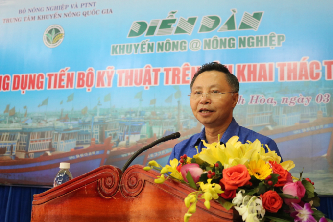 Ông Kim Văn Tiêu cho biết, việc ứng dụng TBKT trong khai thác thủy sản là rất cần thiết. Ảnh: KS.