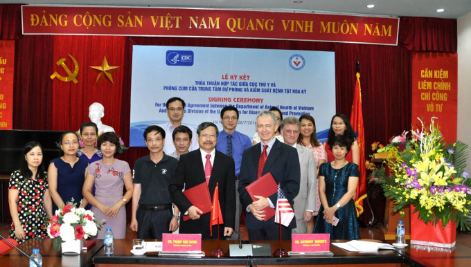 Cục Thú y Việt Nam là một trong số rất ít cơ quan thú y của các nước trên thế giới được CDC Hoa Kỳ đặc biệt quan tâm, hỗ trợ. Ảnh: Lăng Trần.