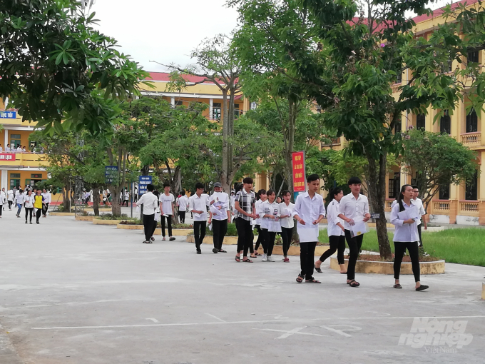 Nam Định có 18.697 thí sinh đăng kí dự kỳ thi tốt nghiệp THPT năm 2020. Ảnh: Mai Chiến.