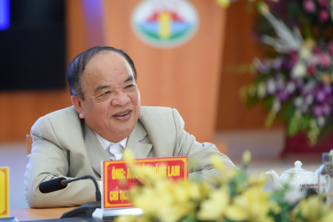 Ông Nguyễn Hồng Lam, Chủ tịch Hội đồng quản trị Tập đoàn Quế Lâm. Ảnh: Tùng Đinh.