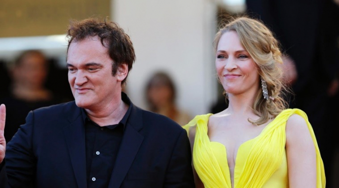 Uma Thurman và Quentin Tarantino.
