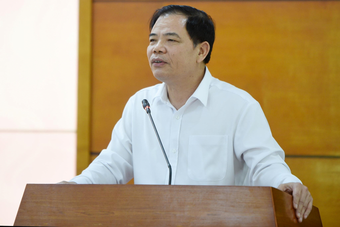Bộ trưởng Nguyễn Xuân Cường nhấn mạnh, trong bối cảnh hiện nay, ngành nông nghiệp không sợ ế lương thực, thực phẩm. Ảnh: Minh Phúc.