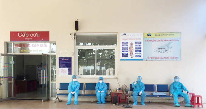 Y bác sĩ Bệnh viện Chợ Rẫy đã có mặt tại TP Đà Nẵng. Ảnh: Bệnh viện cung cấp.