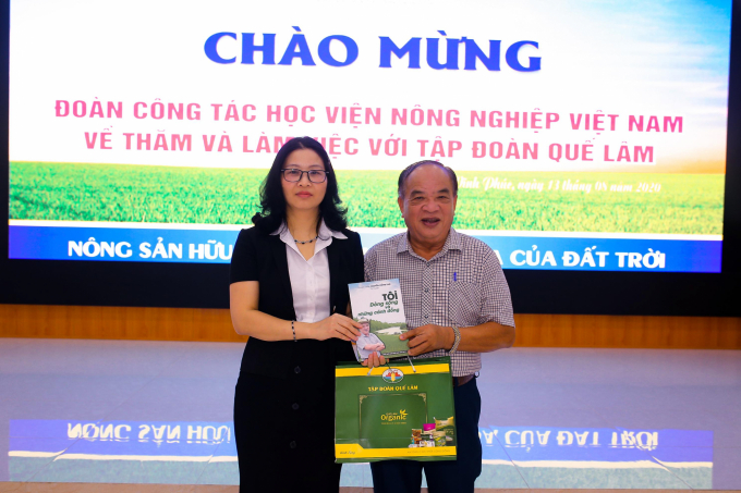 Tập đoàn Quế Lâm đồng hành với Học viện Nông nghiệp Việt Nam phát triển nông nghiệp hữu cơ. Ảnh: HA.