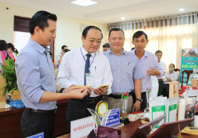 Các sản phẩm OCOP của Đắk Lắk được đánh giá cao tại Hội nghị trưng bày.