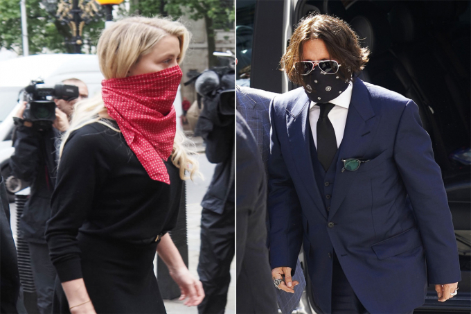 Amber Heard và Johnny Depp có mặt tại phiên tòa 'Cướp biển' kiện vợ cũ tội phỉ báng. Ảnh: Shutterstock.