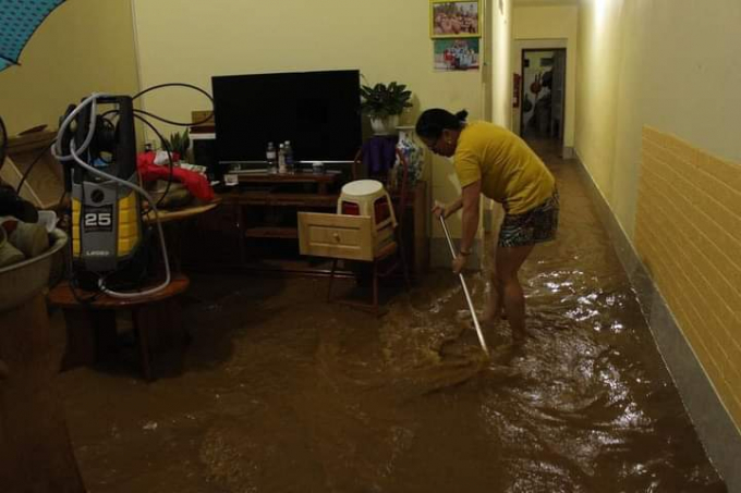 Mưa lũ ở Hà Giang khiến nhiều nhà dân bị nước ngập úng cục bộ. Ảnh: TL.