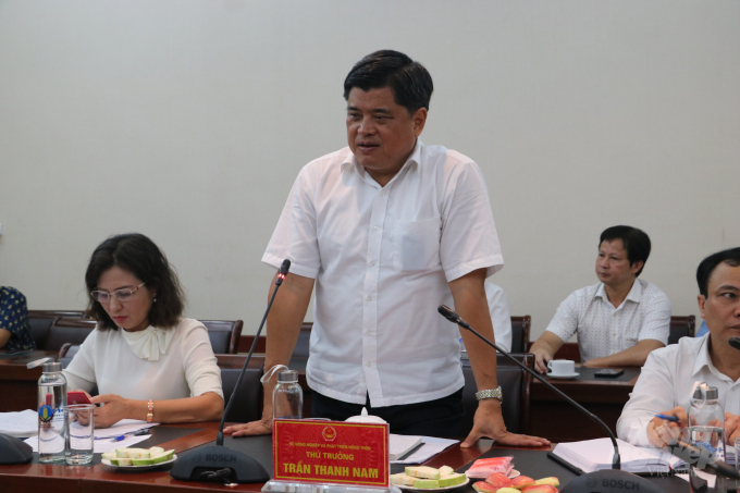 Thứ trưởng Bộ NN-PTNT Trần Thanh Nam phát biểu tại hội thảo. Ảnh: HG