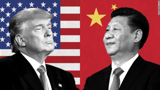 Tổng thống Mỹ Donald Trump và Chủ tịch Trung Quốc Tập Cận Bình. Ảnh: CNN.