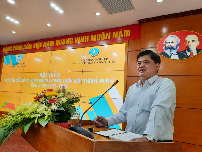 Thứ trưởng Bộ NN-PTNT Trần Thanh Nam cho rằng, người dân nông thôn xứng đáng được hưởng thành quả của cuộc cách mạng công nghệ 4.0. Ảnh: Nguyên Huân.