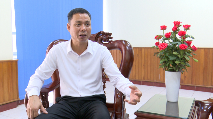 Ông Nguyễn Thành Công, Giám đốc Sở NN-PTNT Sơn La trả lời phỏng vấn. Ảnh: Quang Dũng. 