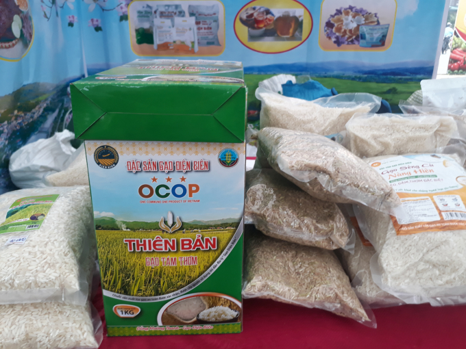 Gạo tám thơm Thiên Bản sản phẩm OCOP 3 sao của tỉnh Điện Biên.
