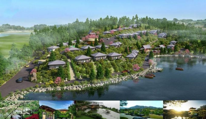 Phối cảnh dự án Kai Village Resort được rao bán rầm rộ từ năm 2017.