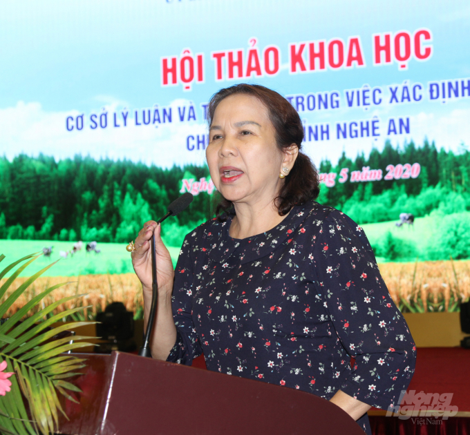 Bà Chu Thị Thành nhấn mạnh vai trò của việc liên kết. Ảnh: Việt Khánh.