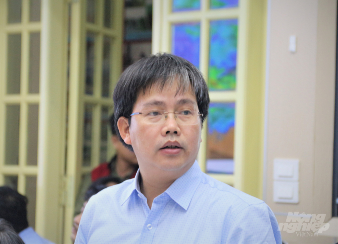 Ông Mai Văn Khiêm, Giám đốc Trung tâm Dự báo Khí tượng thủy văn quốc gia. Ảnh: Phạm Hiếu.