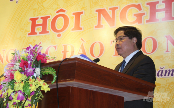 Thứ trưởng Bộ NN-PTNT Lê Quốc Doanh phát biểu tại hội nghị. Ảnh: Mai Chiến.