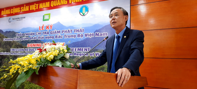 Theo Thứ trưởng Thường trực Bộ NN-PTNT Hà Công Tuấn, thỏa thuận ERPA trị giá 51,5 triệu USD là nguồn bổ sung thêm rất có ý nghĩa với bà con trồng rừng tại 6 tỉnh Bắc Trung Bộ của Việt Nam. Ảnh: Nguyên Huân.