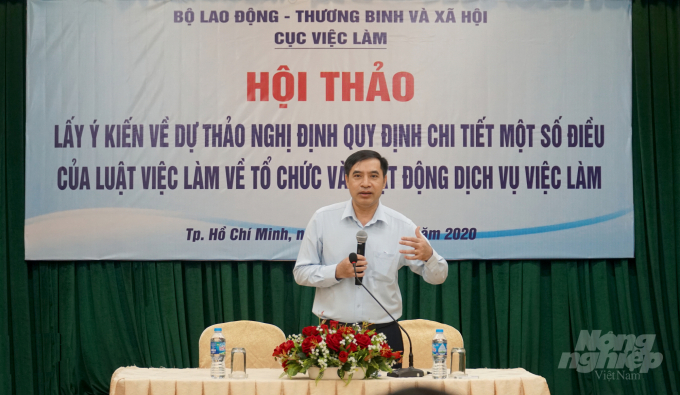 Ông Vũ Trọng Bình, Cục trưởng Cục Việc làm (Bộ LĐ-TB&XH). Ảnh: Nguyễn Thủy.
